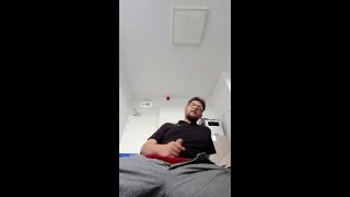 ShayUncut - Office cum - quick mirror solo before a meeting-6