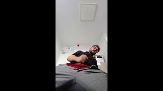ShayUncut - Office cum - quick mirror solo before a meeting-7