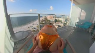 PoundPie3 - Beach Bunny Gets Bent Over a Public Balcony & Swallows?  on pov amateur allure swallow-6