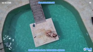 Strap-On She only Need Her Xl Toy from Strap-on-me to Enjoy the Pool - French Alt Hair...-1