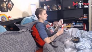 [GetFreeDays.com] Short Hair Lesbian Smoking in Bed Porn Video October 2022-0