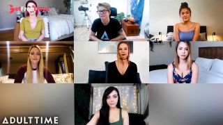 Cast of Award Winning teenage Lesbian Reunites and Masturbates Together-4