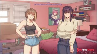 Chloe Getting Boner for Her Roommate Amy in The First Day-0