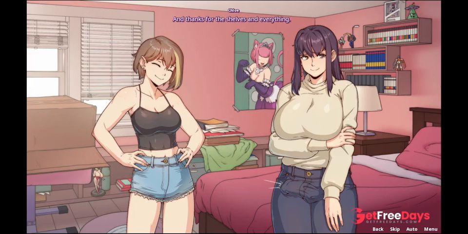 Chloe Getting Boner for Her Roommate Amy in The First Day