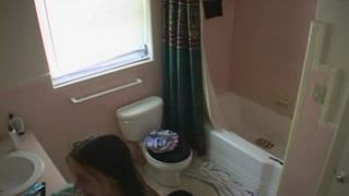 Naked girl after shower Voyeur!-5