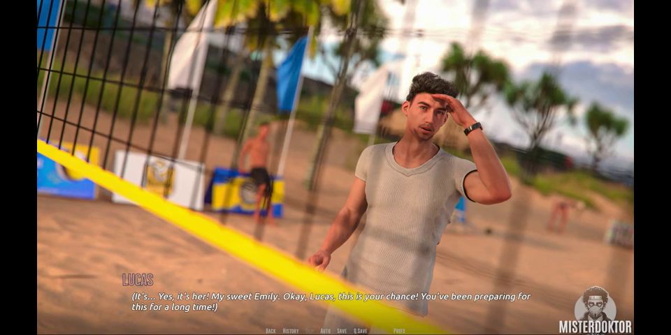 60Fps DOMINO BEACH 06 - Visual Novel Gameplay