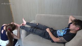 xxx clip 14 Str8crushfeet – Cherry Worships Joel’s Feet And Dick - joel - lesbian girls combat fetish-2