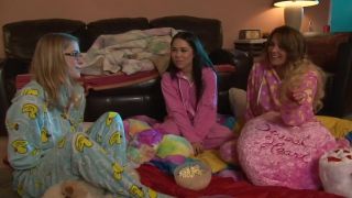 video 12 The Sleep Over - rimming - cumshot milfs big ass stockings-0