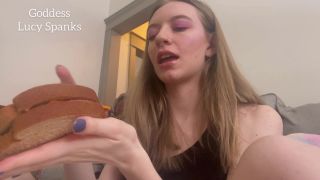 online porn video 28 LucySpanks – Pay to Watch Me Eat on fetish porn big tits fetish-0