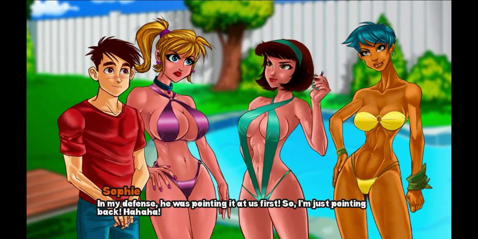 Ffm In Threesome High School Days RichyCapy - Part 14 - Pool Part And Boobs By LoveSkySanHentai