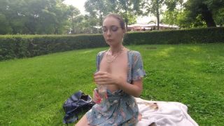 Anastasia Ocean Topless In Park. Showing Tits Outside. Public. Flashing 1080p-8