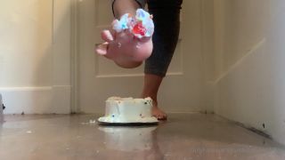 porn video 41 goddessmonica00w  Crushing cake .. per your request on feet porn japanese foot fetish-3