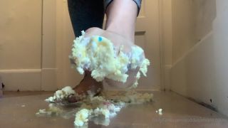 porn video 41 goddessmonica00w  Crushing cake .. per your request on feet porn japanese foot fetish-9