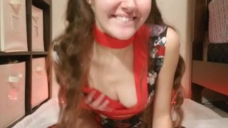 Cute Ahegao Teen In Anime Cosplay Masturbates And Cums-0