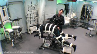 Miranda - Shiny Black Rubber Part 1 - Pegging-3