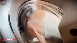 Dumb Wife Stuck in the Washing Machine Gets Analed-0