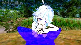 Wet Waifus - Furina Public Sex in the Forest - Genshin Impact Hentai-3