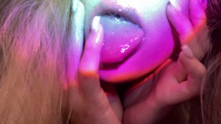 Babyheavanian - Drooling shiny lips - Lipstick fetish-3