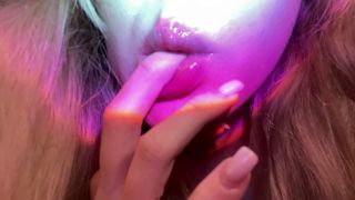 Babyheavanian - Drooling shiny lips - Lipstick fetish-8
