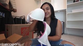 Isaacandandrea, Andreasmelons  onlyfans on Isaacandandrea Surprises Boyfriend in New House Wearing Tiny Outfit in steamy OnlyFans video-1