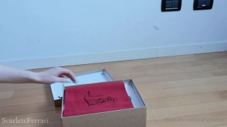 asian feet femdom scarlettferrari  My first pair of Louboutins - Unboxing, scarlettferrari on femdom porn-7