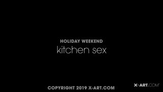 [Kim] Holiday Weekend Kitchen Sex-0