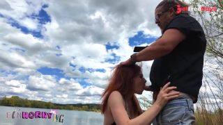 Amateur-Milf fucked at the lake, cum in mouth-6