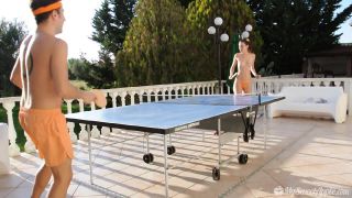 Girl  in Table Tennis Bad Loser on webcam -1