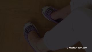 06-28-2012-SNIFF MY BLACK NYLON SOCKS! -2