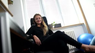 Czech SolesInappropriate Suggestions At Workplace Leads To Foot Worship (Shoe Worship, Office Feet, High Heels) - 1080p-9