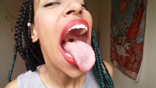 My big mouth and fat tongue Black!-9