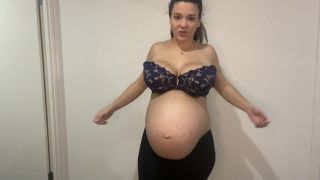 7108 AmberRain07 - 37 Weeks Strip And Riding To Loud Orgasm-1