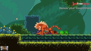 SEXY FURRY BRUNNETE BEING FUCKED BY GIANT TIGER-8