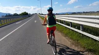 Anal Surprise During Hot Cycling-0