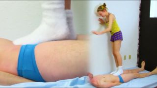 The guy gets kicked in the balls a lot.-1