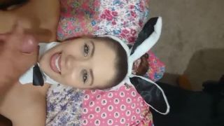 Naughty Poppy Uk () Naughtypoppyuk - bunny poppy gets cum in mouth 03-01-2018-5