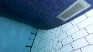 UNDERWATER IN THE POOL RISKY PUBLIC SEX.-3