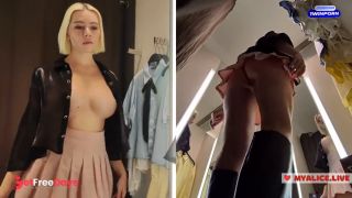 [GetFreeDays.com] Young blonde shows big tits in the dressing room. See throuhg clothes Adult Video October 2022-5