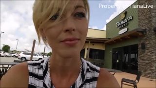 free xxx video 45 TianaLive in Restaurant Patio Orgasm With Toy on milf porn -7