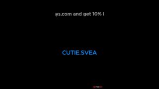 Extra Creamy Solo Fuck and Squirting Compilation - Svea Cutie - German Girl-9