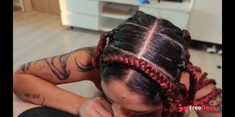 Tipping my Hot Latina Cleaner to do Her Job Naked