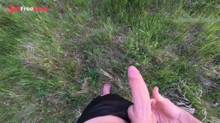 Teen guy solo strip outside-6