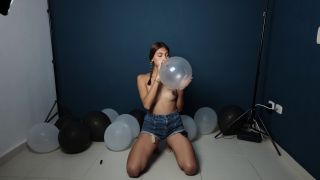 Cloe stone Scott - Sister loves blowing pear shaped balloons-0