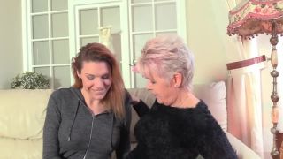 Trans girl Nikki Vidic fucks grey hair granny Lady Sextasy and cums on ...-0