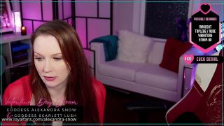 LoyalFans 2023 Goddess Alexandra Snow Valentines Day Lesbian Cuckold Livestream With Scarlett Lush.-1