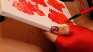 7193 Valentines Day Card Ballbusting Painting-5