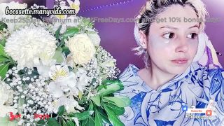 [GetFreeDays.com] After the shower a mask  skincare  blonde  bangs  short hair  cute  fresh  towel  flowers Adult Leak July 2023-8