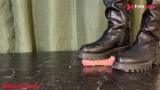 Crushing My Pathetic Slaves Cock with Dirty Rider Boots-2