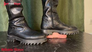 Crushing My Pathetic Slaves Cock with Dirty Rider Boots-5