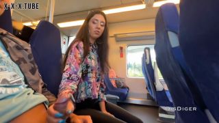 fetish Stranger Masturbate And Blow Me At Train Pornhub Com  Handjob_Collection_POV -5